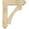 Ekena Millwork Westlake Arts and Crafts Rough Sawn Bracket w/ Offset Brace, Douglas Fir, 8"W x 30"D x 36"H BKT0806X30X36WTL03RDF - alternate 3